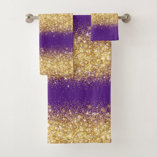 Parties scintillant de luxe violet or (En situation)