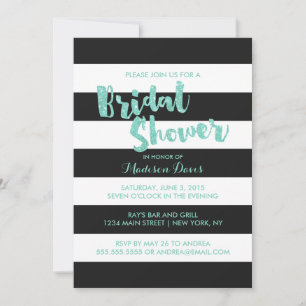 Parties scintillant de menthe Invitations Fêtes de