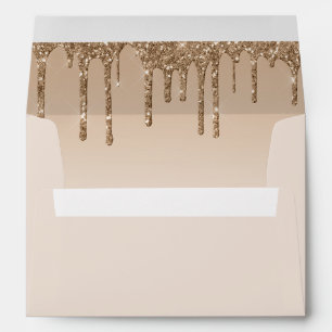 Parties scintillant d'or Baby shower Enveloppe Emp