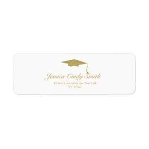 Parties scintillant d'or Diplôme d'études supérieu