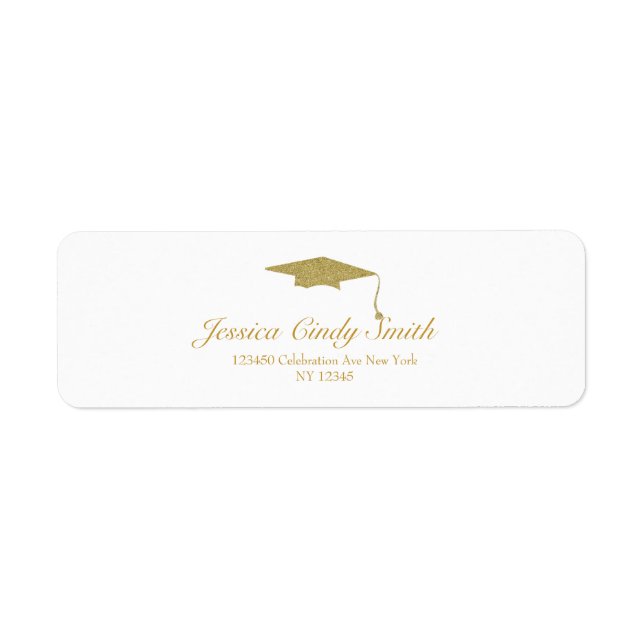 Parties scintillant d'or Diplôme d'études supérieu (Devant)