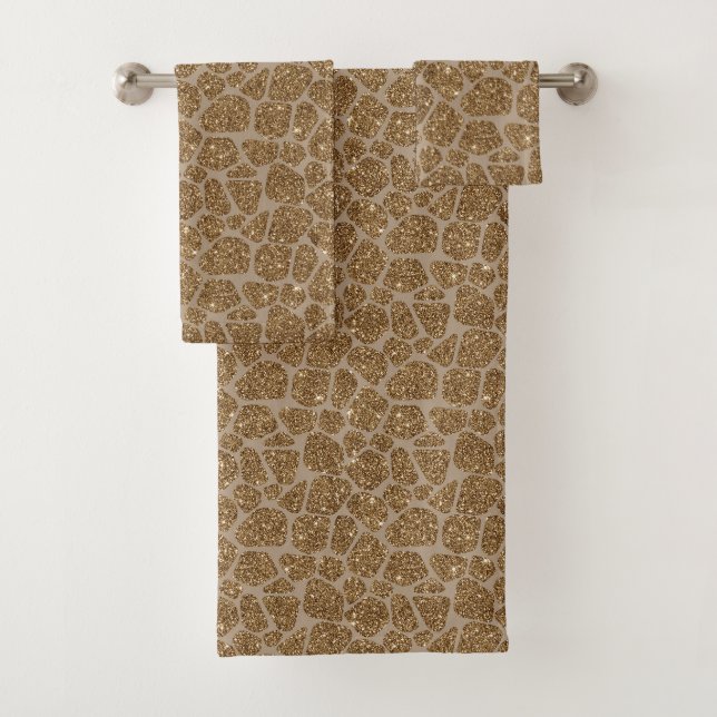 Parties scintillant d'or - Impression de girafe (En situation)