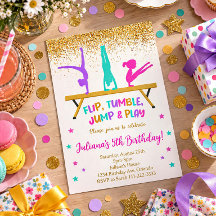 Parties scintillant d'or Invitation Anniversaire d