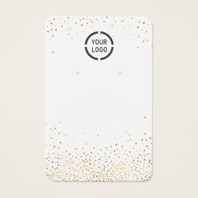 Parties scintillant d'or moderne logo personnalisé (Devant)