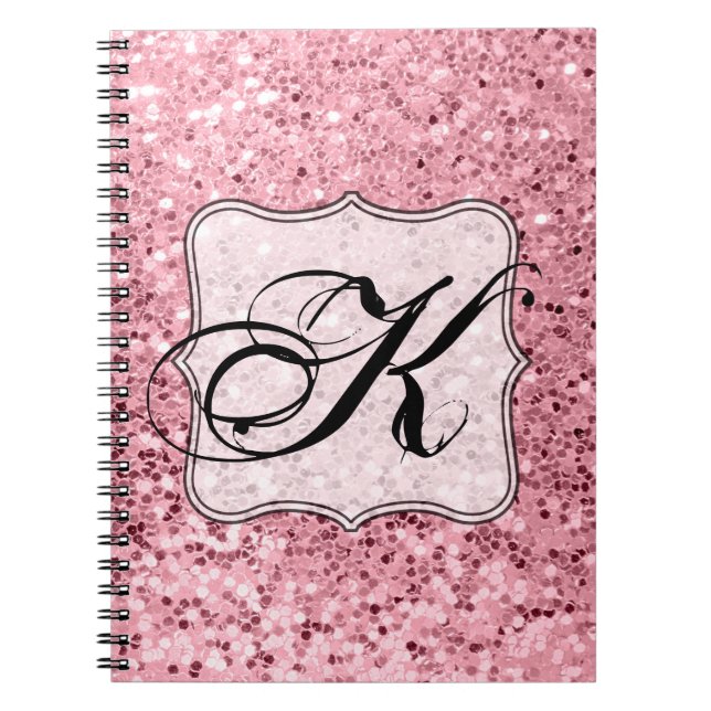 Parties scintillant d'or Rose de livres de notes p (Devant)