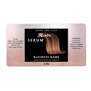 Parties scintillant d'or rose moderne de cheveux