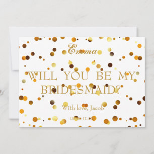 Parties scintillant D'Or Serez-Vous Mon Invitation