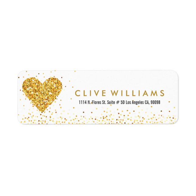 Parties scintillant d'or Valentines Illustration c (Devant)