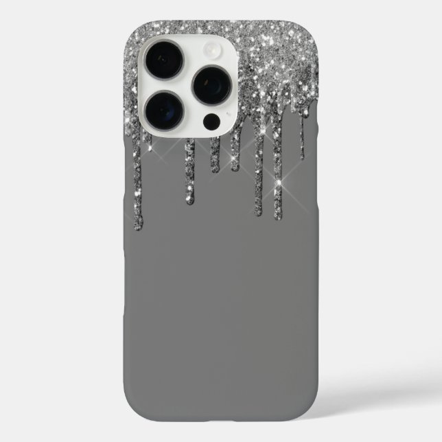 Parties scintillant Drip iPhone 16 Pro Coque (Verso)