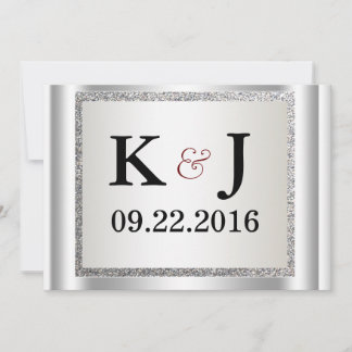 Parties scintillant Élégante Invitation au mariage