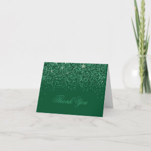 Parties scintillant Emerald Glitz moderne Merci Ca