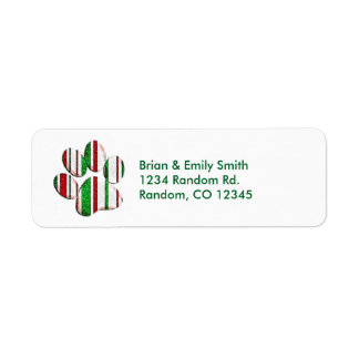 Parties scintillant empreinte de patte personnalis