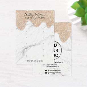 Parties scintillant en marbre gouttes à oreille mu