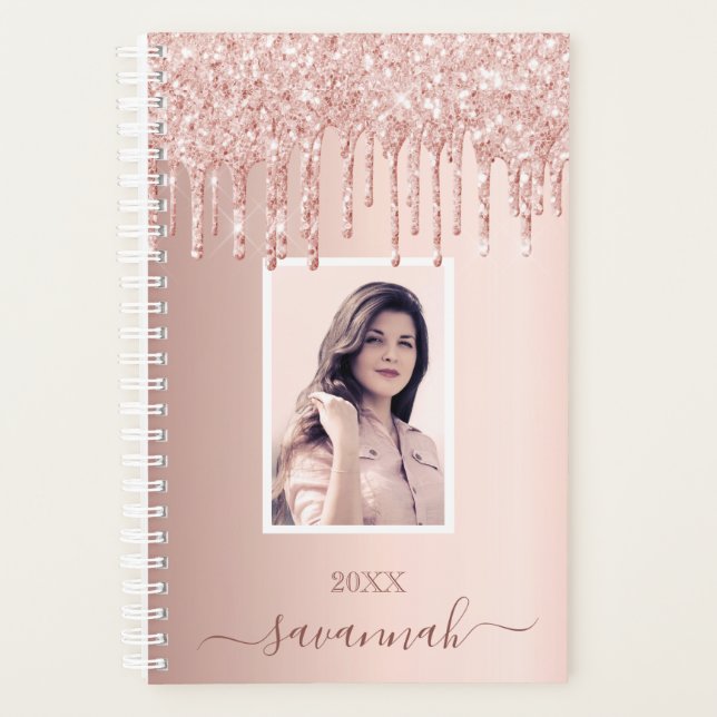 parties scintillant en or rose rose nom de la phot (Devant)