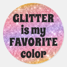 Parties scintillant est mon sticker couleur rose m