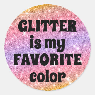 Parties scintillant est mon sticker couleur rose m