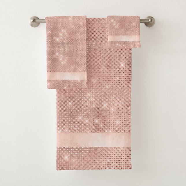 Parties scintillant et brillant Motif Rose Gold ID (En situation)