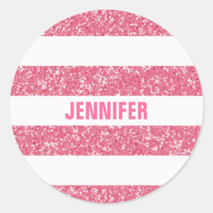 Parties scintillant étincelante Stripes Stickers