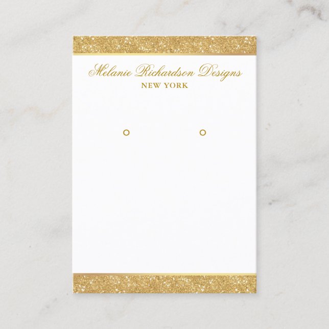 Parties scintillant Gold de la carte d'affichage d (Devant)