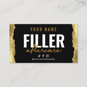 Parties scintillant Gold Filler Instruction carte 