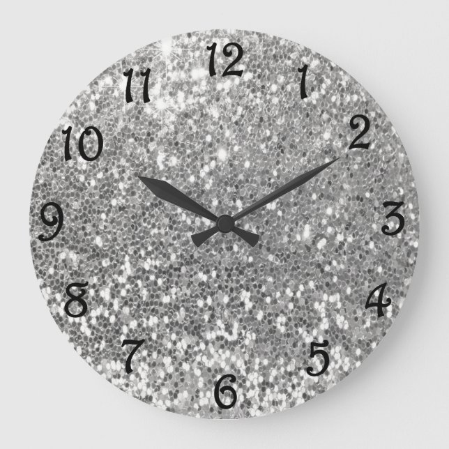 Parties scintillant grande horloge (Recto)