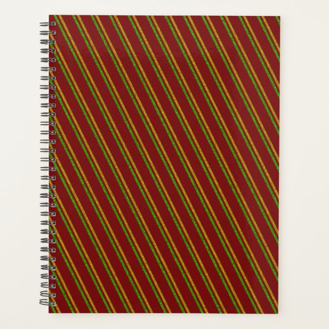 Parties scintillant Green & Gold Stripes (Devant)