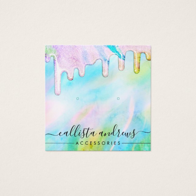 Parties scintillant Holographique Vert Mer Écouter (Devant)