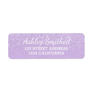 Parties scintillant lavande moderne ombre violet d