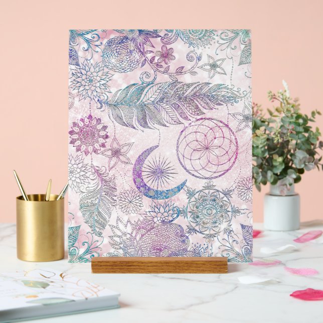 Parties scintillant magique Iridescente Plumes Dre (Mariage)