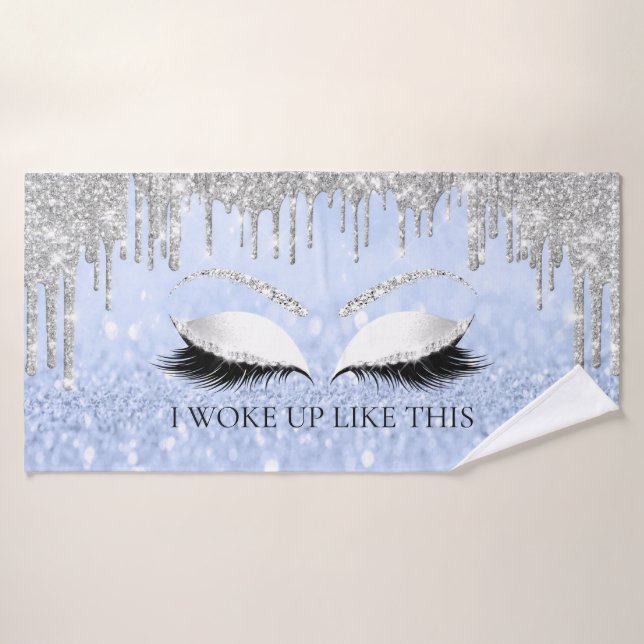 Parties scintillant maquillage Yeux goutte Bleu JE (Serviette de bain)