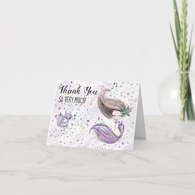*~* Parties scintillant mignonne Merci Baby shower (Devant)