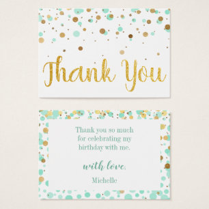 Parties scintillant Mint or Confetti Anniversaire