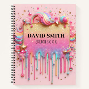 Parties scintillant moderne gouttes de Carnet rose