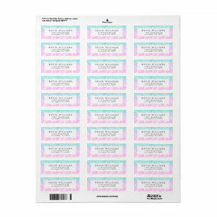 Parties scintillant moderne Mint & Pink Bokeh
