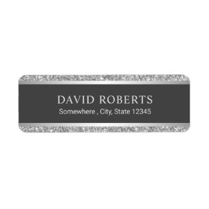 Parties scintillant moderne Silver Professional