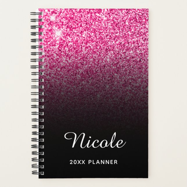 Parties scintillant noire rose chaud Ombre personn (Devant)