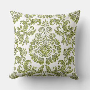 Parties scintillant Olive Sparkle Coussin réversib