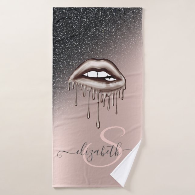 Parties scintillant ombre Rose Gold pour lèvres à  (Serviette de bain)