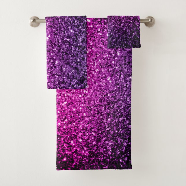 Parties scintillant Ombre rose violet étincelles (En situation)