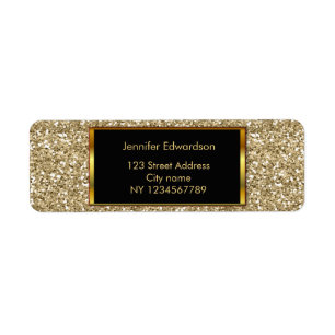 Parties scintillant or bling classe adresse de ret