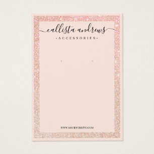 Parties scintillant or rose Bordure Cursive Écran 