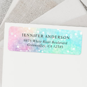 Parties scintillant Pastel Bokeh Girly Colorée Mot