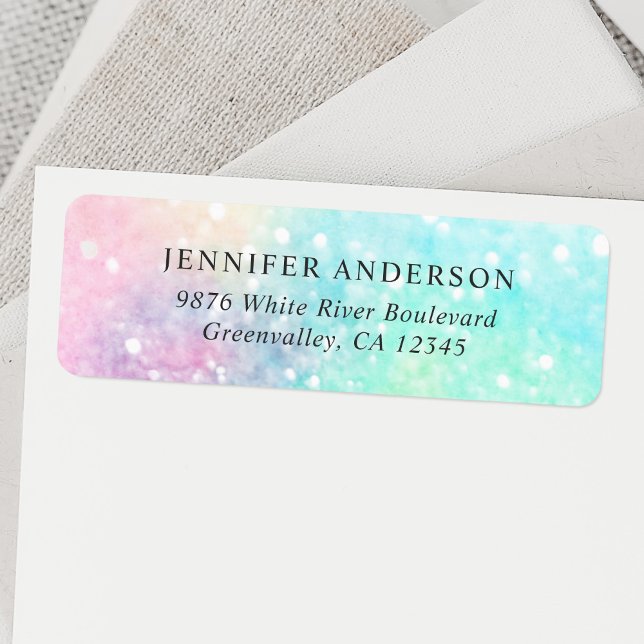 Parties scintillant Pastel Bokeh Girly Colorée Mot (Créateur téléchargé)