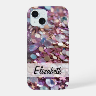 Parties scintillant pastel en violet, bleu, rose e