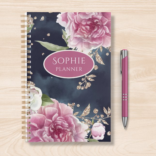 Parties scintillant personnalisée Aquarelle rose f (Créateur téléchargé)