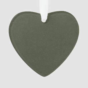 Parties scintillant personnalisée Moss Green Heart