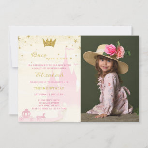 Parties scintillant Princesse Invitation Anniversa