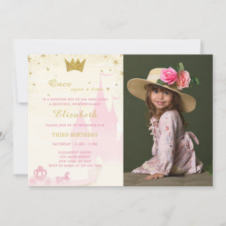 Parties scintillant Princesse Invitation Anniversa