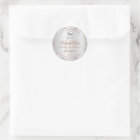 Parties scintillant Rose d'argent Étiquettes de pr