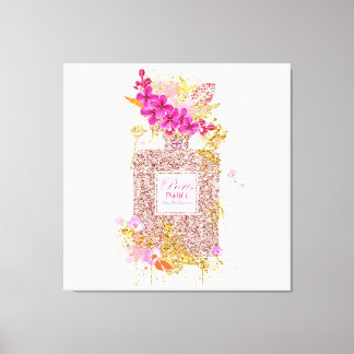 Parties scintillant rose élégant de luxe toile de 
